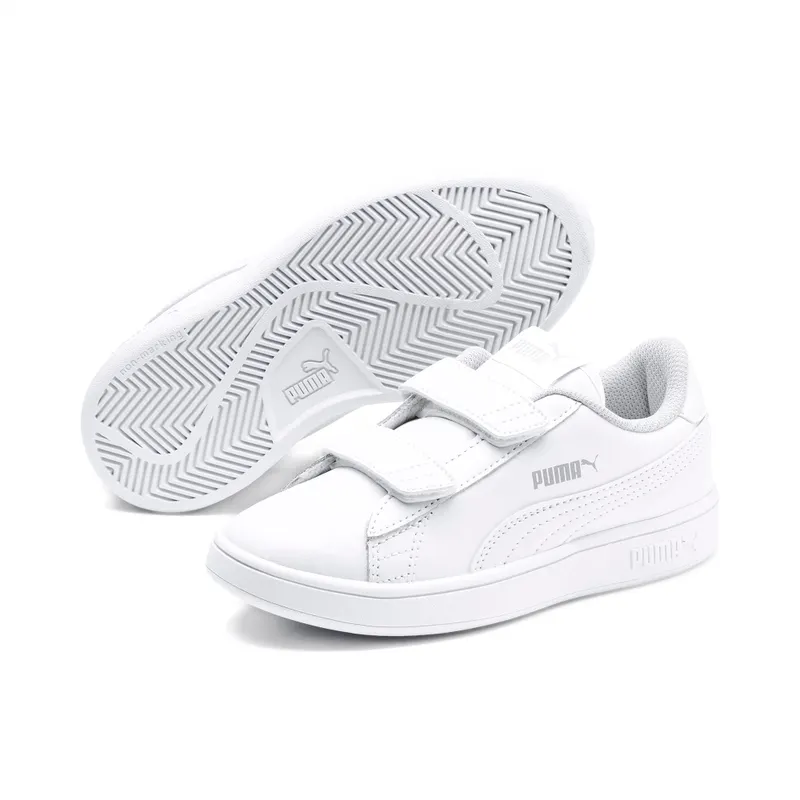 Puma Smash v2 Leather sportscchoenen Wit (365173-02)