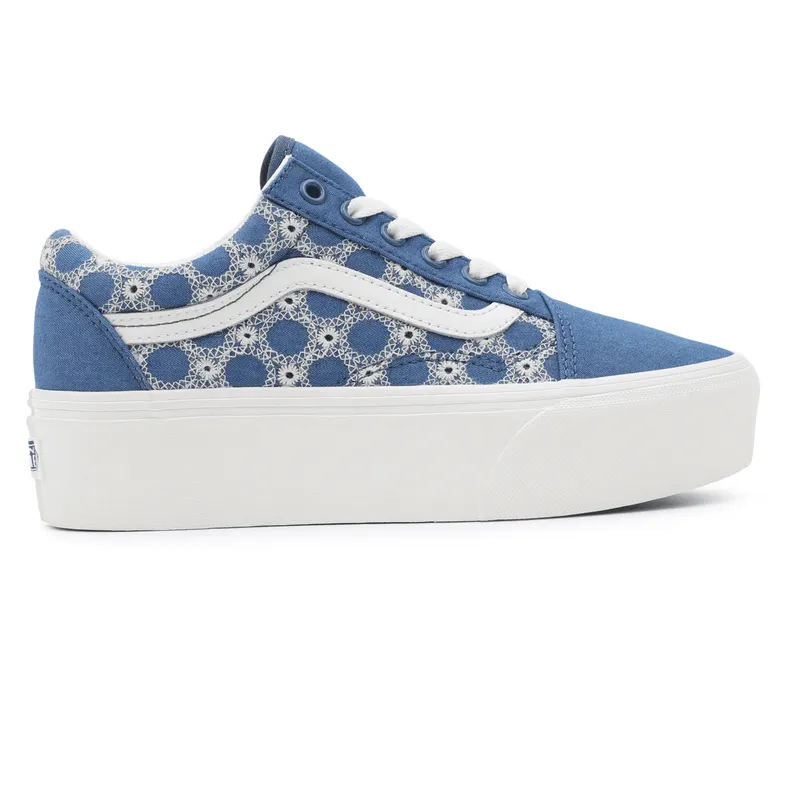 VANS Denim Mix Old Skool Stackform Blauw (VN0A7Q5MBLU)