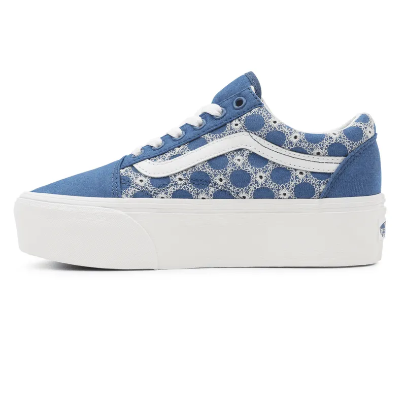 VANS Denim Mix Old Skool Stackform Blauw (VN0A7Q5MBLU)