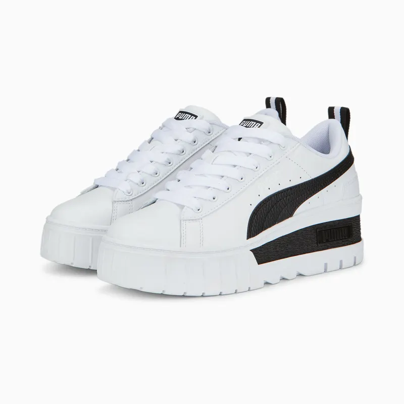 Puma Mayze Wedge Wit/Zwart (386273-01)