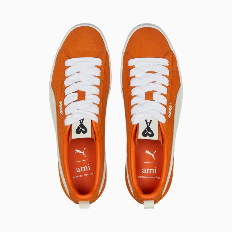 Puma x AMI Suede VTG Wit/Oranje (386674-01)
