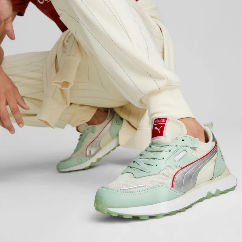 Puma x COCA-COLA Rider FV Limited-Edition Groen/Zilver (387217-01)