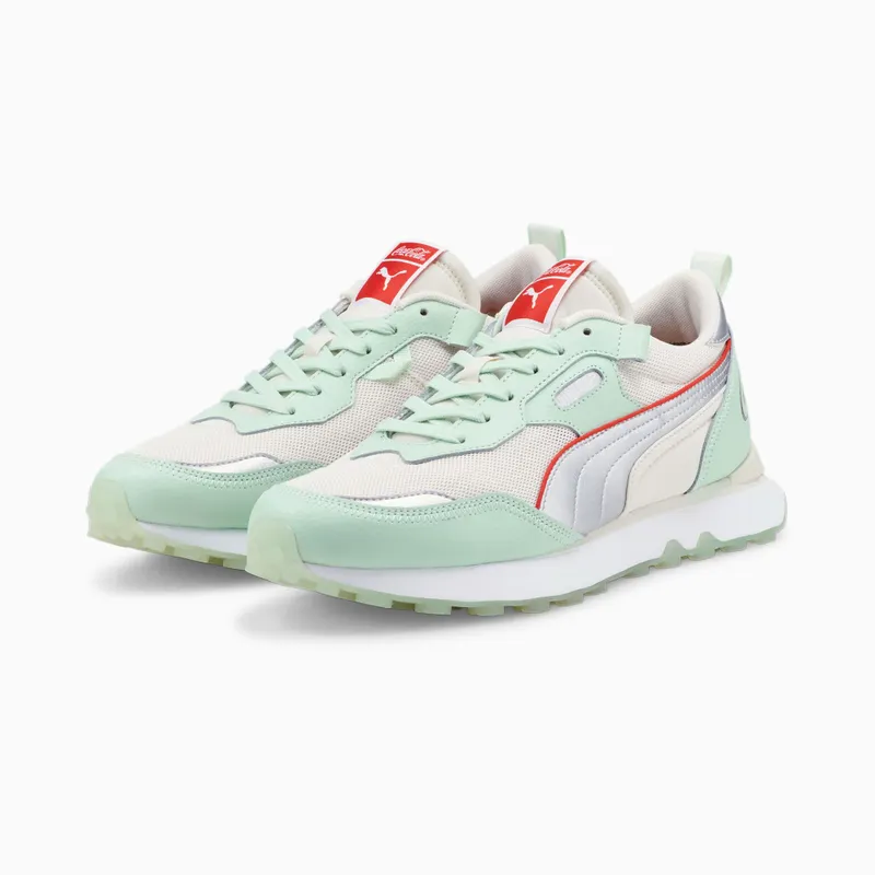 Puma x COCA-COLA Rider FV Limited-Edition Groen/Zilver (387217-01)
