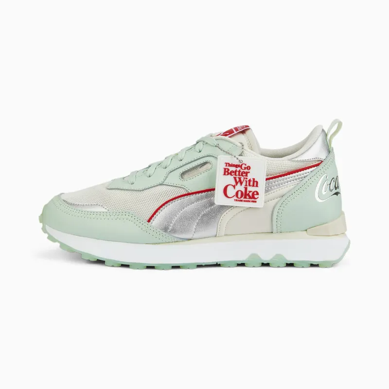 Puma x COCA-COLA Rider FV Limited-Edition Groen/Zilver (387217-01)