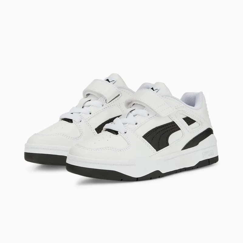 Puma Slipstream leren met alternatieve sluiting Wit/Zwart (387827-04)