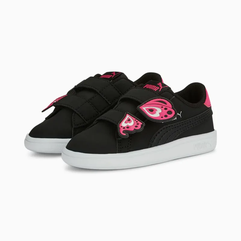 Puma Smash v2 Butterfly AC Zilver/Roze/Zwart (388462-05)