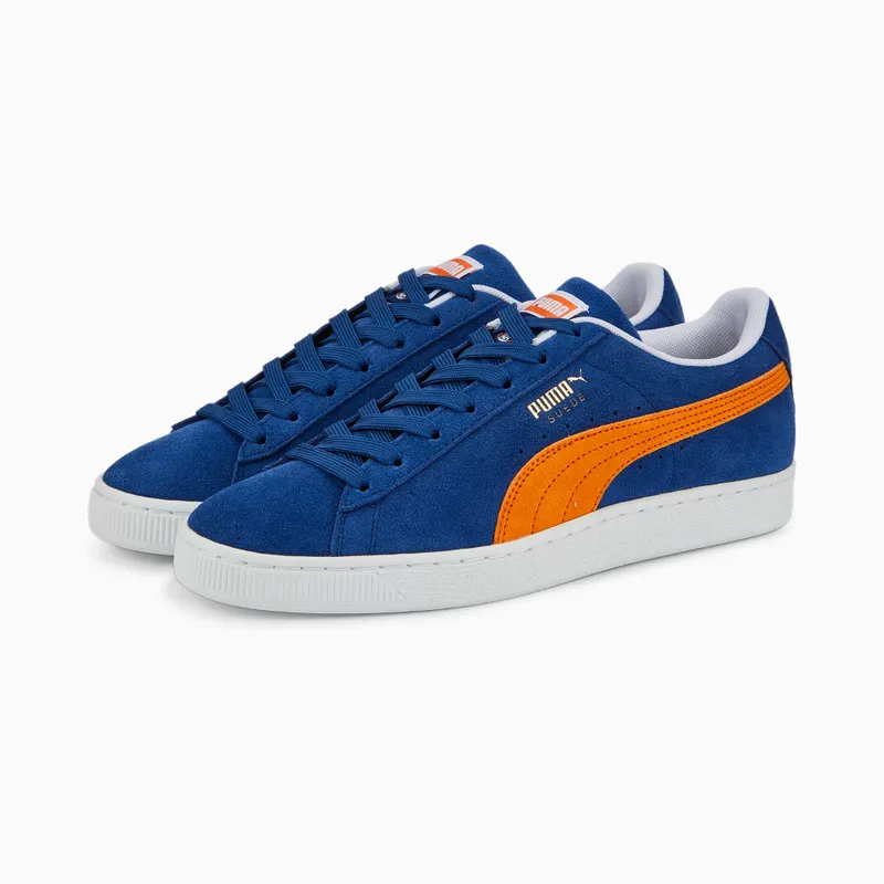 Puma Suede Teams II Blauw/Wit/Oranje (386595-01)