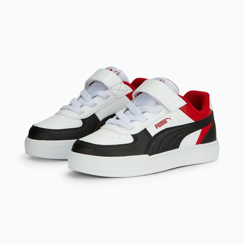 Puma Caven Block met alternatieve sluiting Wit/Zwart/Rood (391470-01)