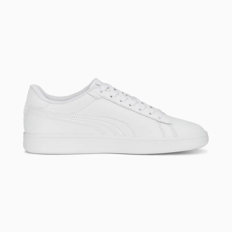 Puma Smash 3.0 Leather Youth Wit/Grijs (392031-02)
