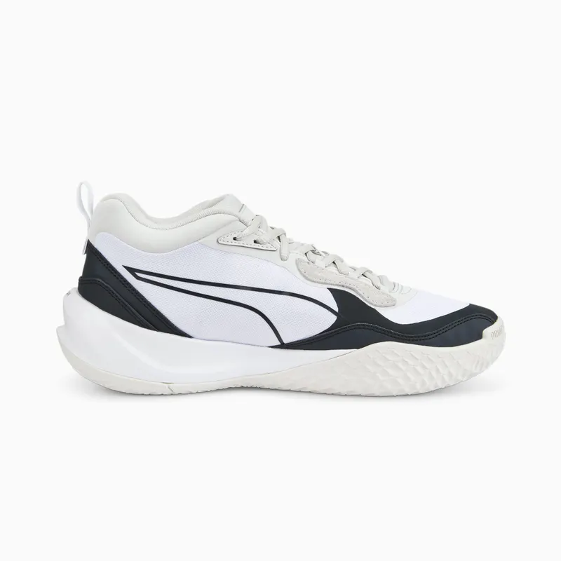Puma Playmaker Pro basketbalschoenen Wit/Grijs (377572-03)