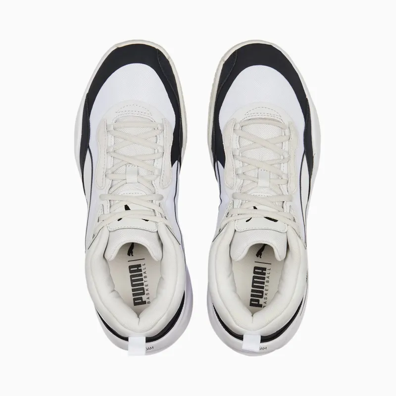 Puma Playmaker Pro basketbalschoenen Wit/Grijs (377572-03)