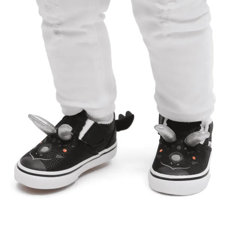 VANS Dino Triceratops Slip-on Met Klittenband Zwart (VN0A4UWD6BT)