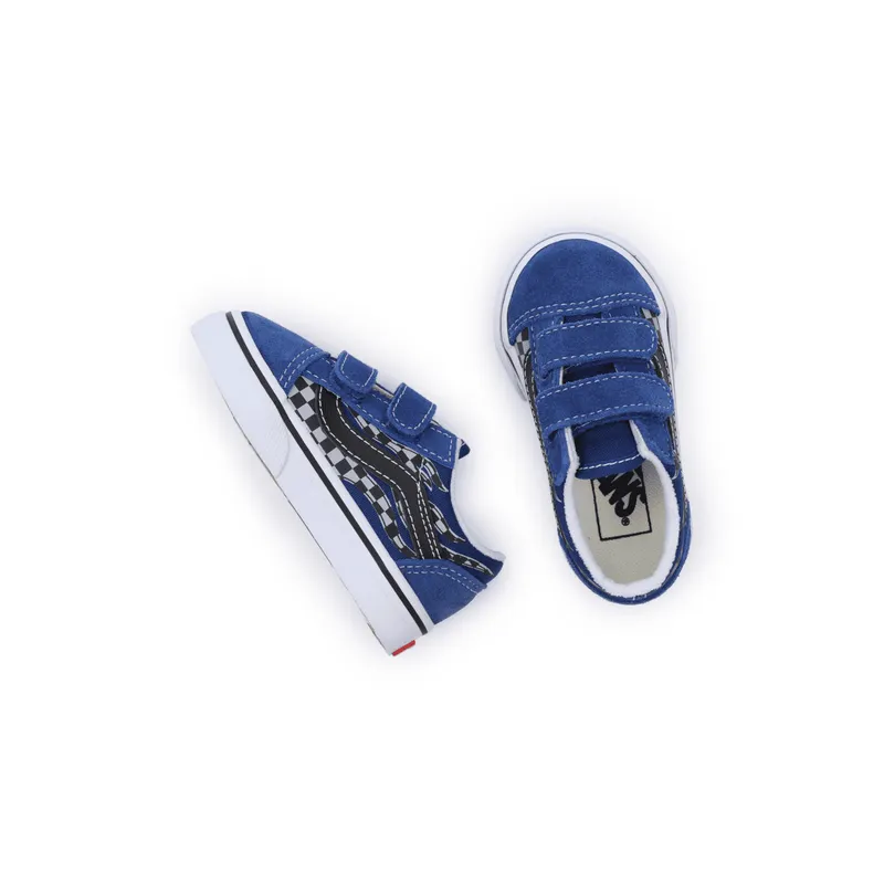 VANS Reflective Flame Old Skool Met Klittenband Voor Peuters Blauw (VN0A4VJJ7WM)