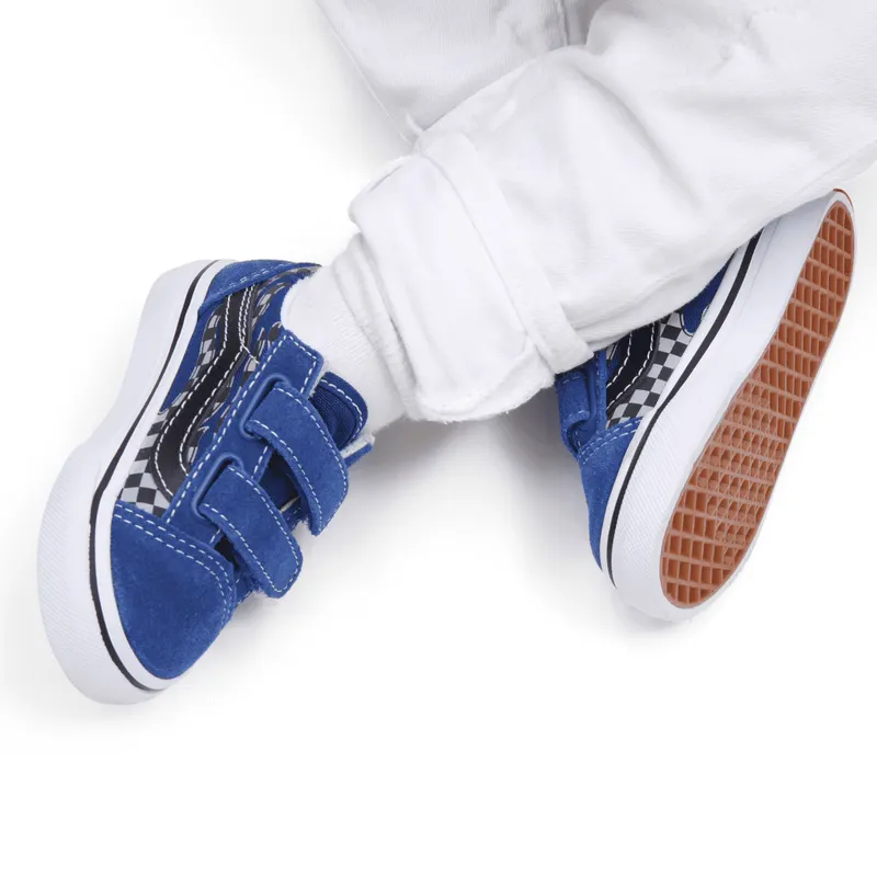 VANS Reflective Flame Old Skool Met Klittenband Voor Peuters Blauw (VN0A4VJJ7WM)