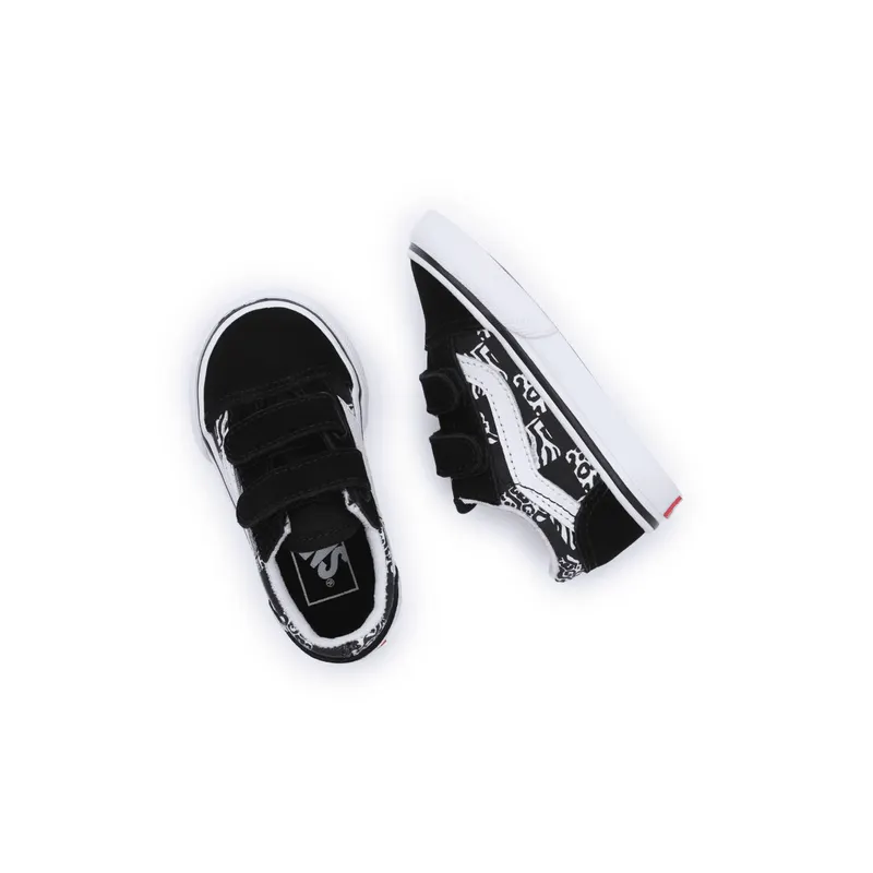 VANS Old Skool Met Klittenband Zwart (VN0A4VJJBLA)