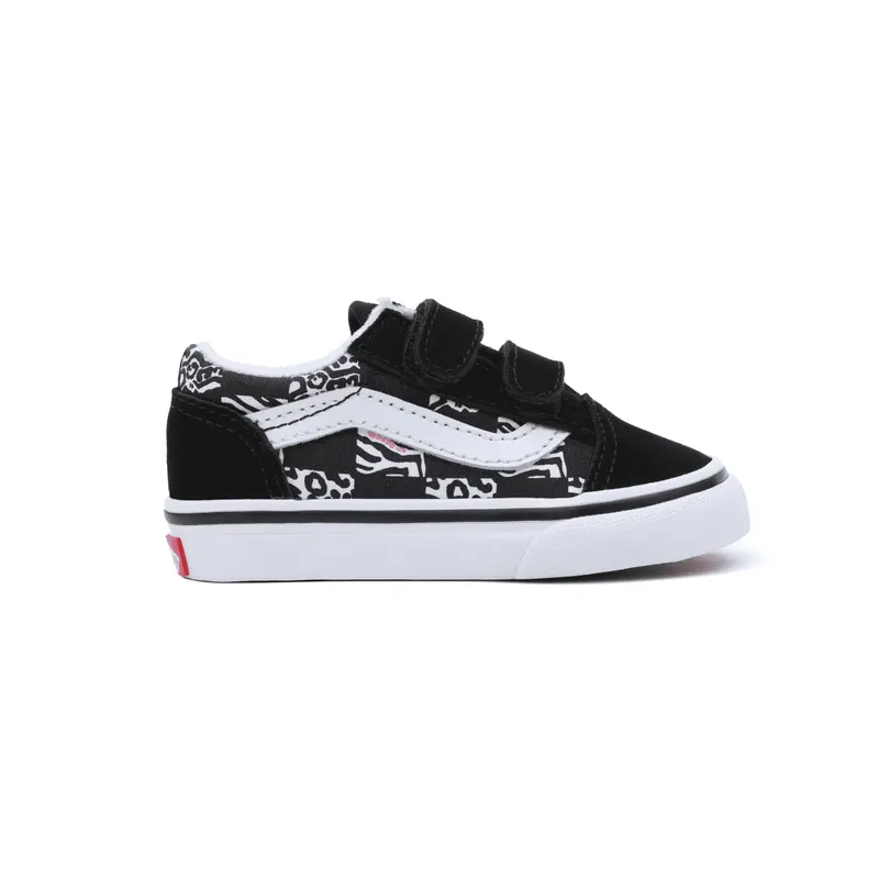 VANS Old Skool Met Klittenband Zwart (VN0A4VJJBLA)