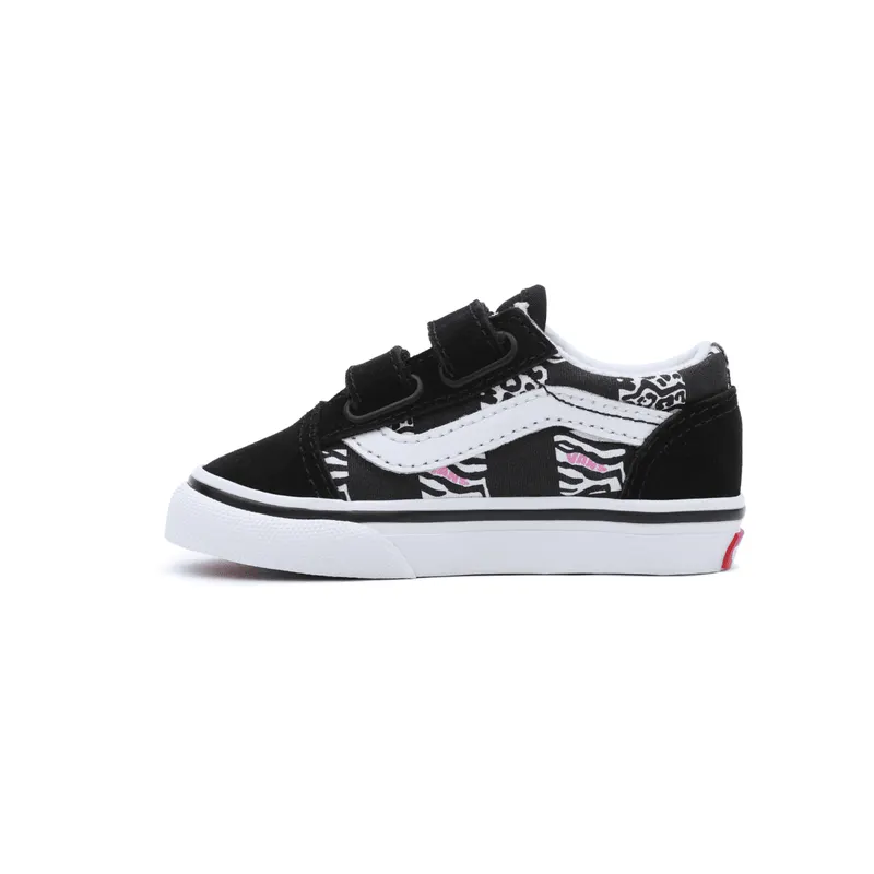 VANS Old Skool Met Klittenband Zwart (VN0A4VJJBLA)