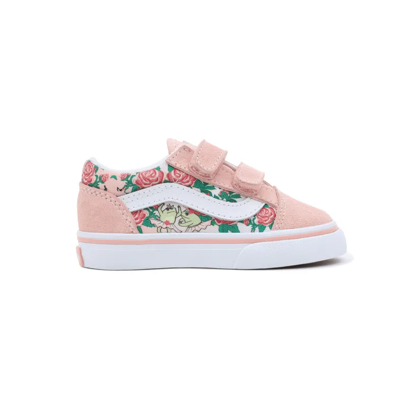 VANS Frog Frolic Old Skool Met Klittenband Voor Peuters Roze (VN0A4VJJN4N)