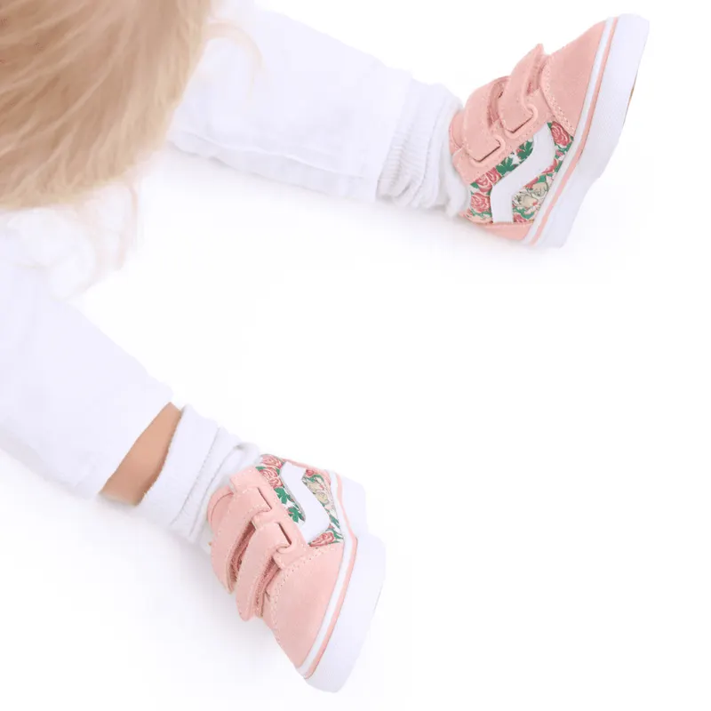 VANS Frog Frolic Old Skool Met Klittenband Voor Peuters Roze (VN0A4VJJN4N)