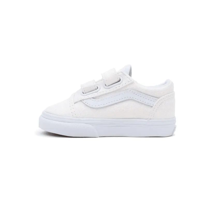 VANS Glitter Old Skool Met Klittenband Voor Peuters Wit (VN0A4VJJWHT)