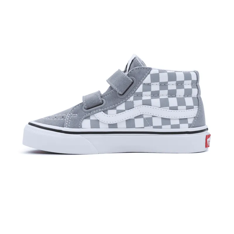 VANS Color Theory Sk8-mid Reissue Kinderschoenen Met Klittenband Grijs (VN0A38HHBM7)