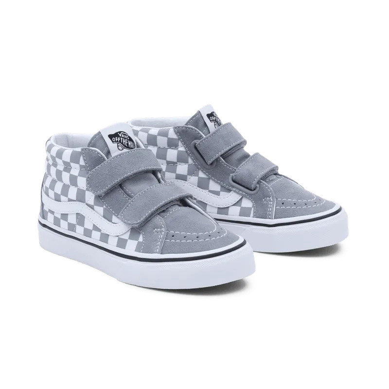 VANS Color Theory Sk8-mid Reissue Kinderschoenen Met Klittenband Grijs (VN0A38HHBM7)