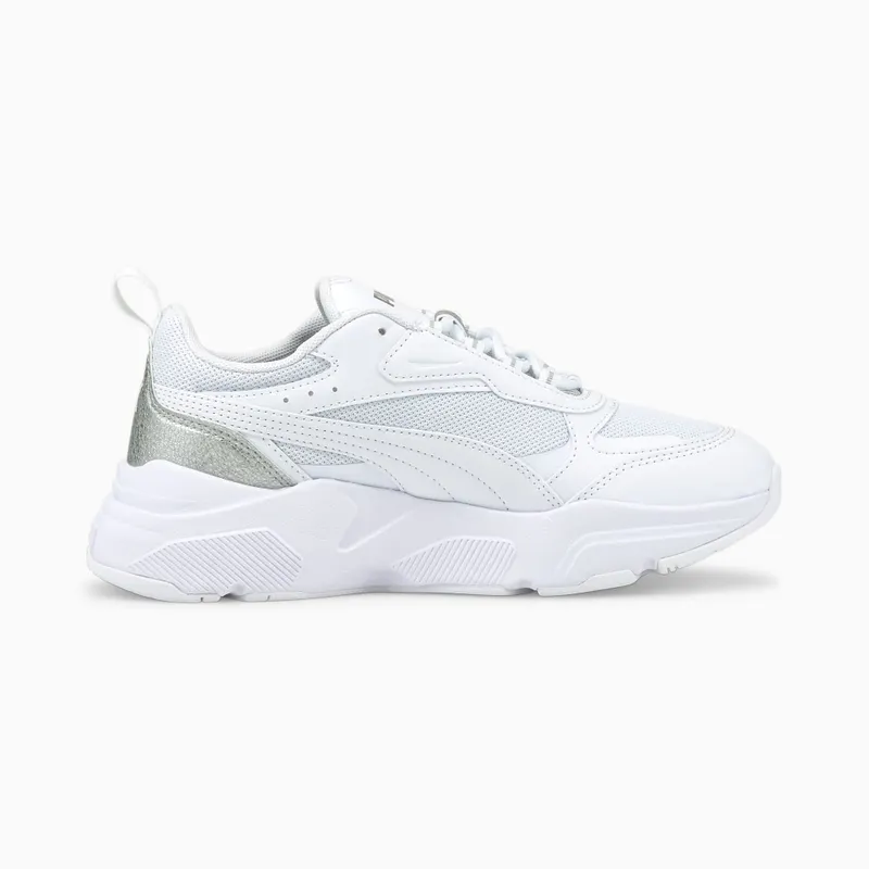 Puma Cassia Distressed Zilver/Wit (387645-02)