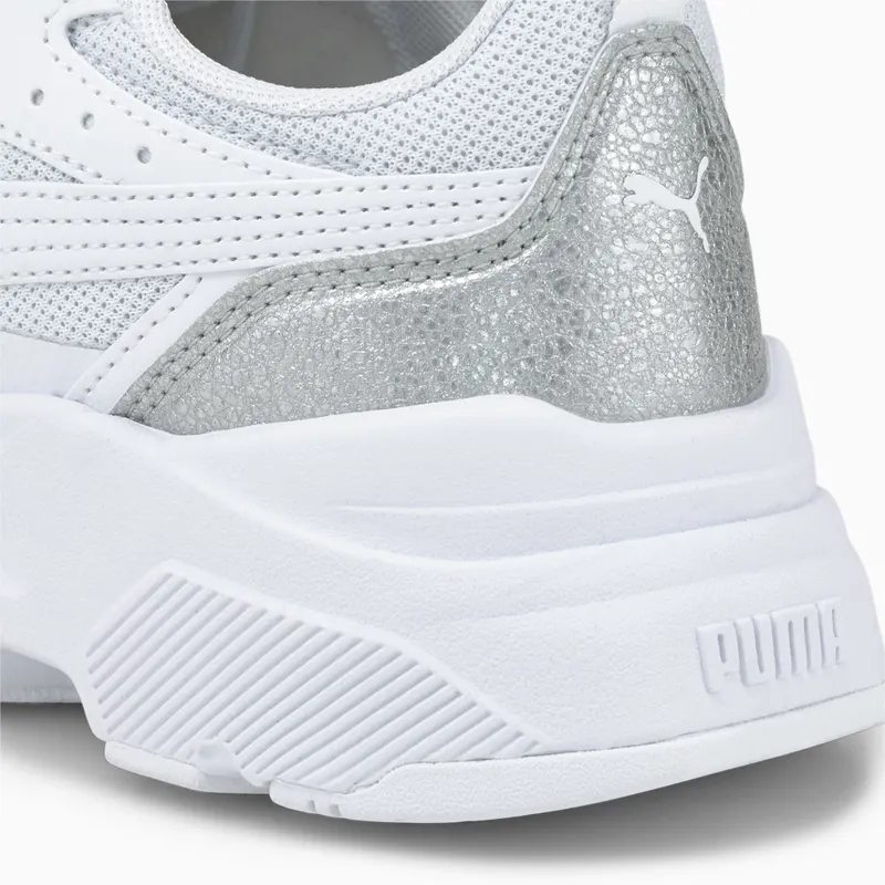 Puma Cassia Distressed Zilver/Wit (387645-02)