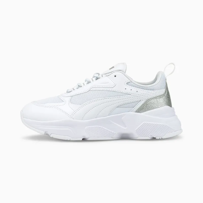 Puma Cassia Distressed Zilver/Wit (387645-02)