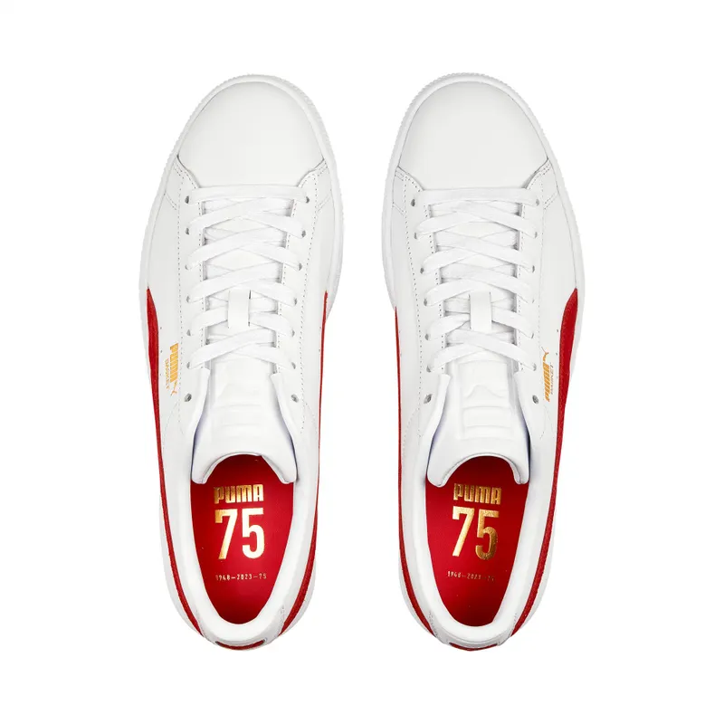 Puma Basket Classic 75Y Goud/Rood/Wit (394338-01)
