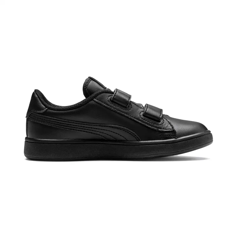 Puma Smash v2 Leather sportscchoenen Zwart (365173-01)