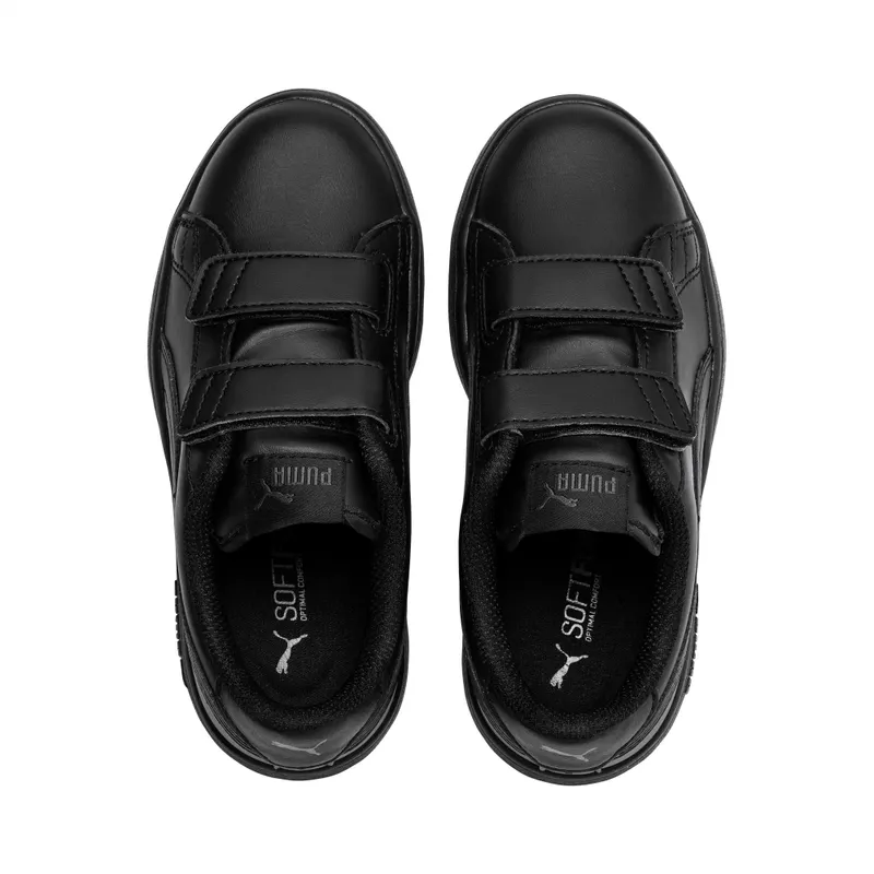 Puma Smash v2 Leather sportscchoenen Zwart (365173-01)