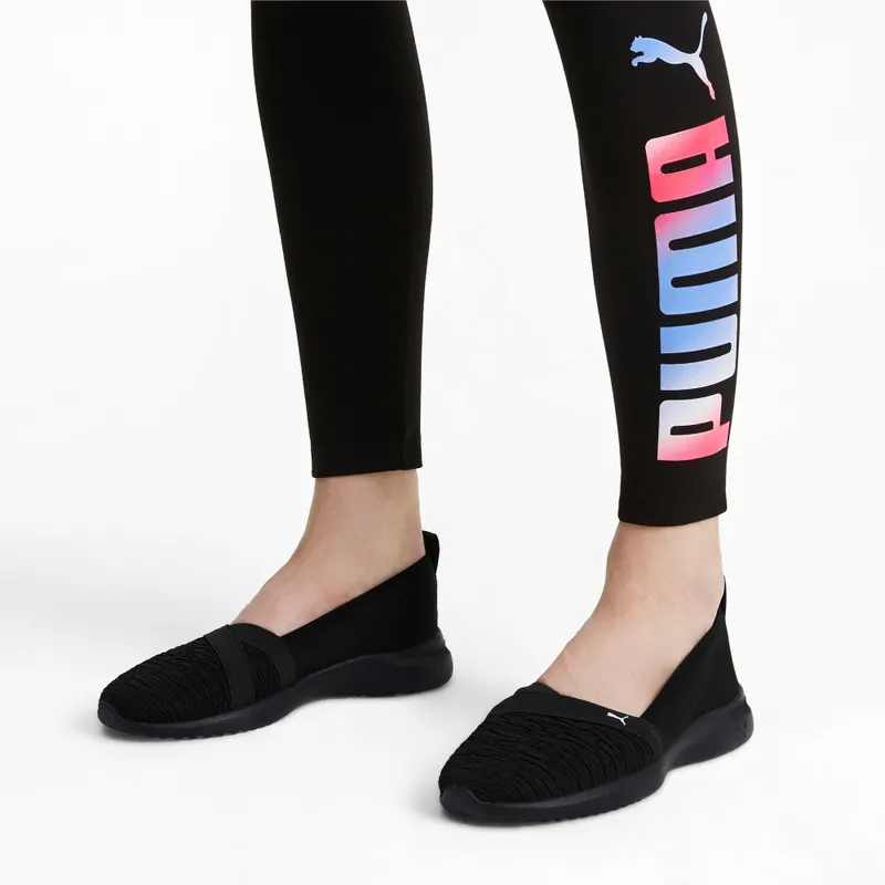 Puma Adelina Slip-On Wit/Zwart (369621-06)