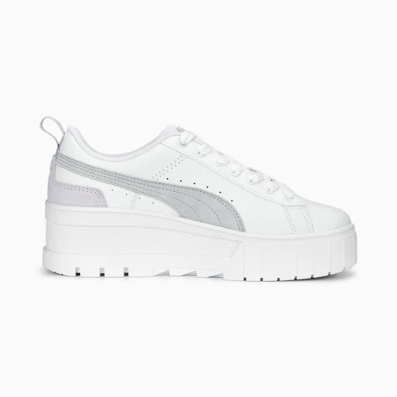 Puma Mayze Wedge Pastel Wit/Grijs (388566-04)