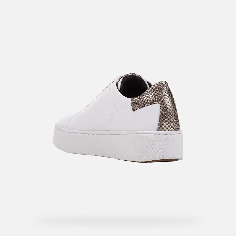 Geox Skyely Woman white/light gold (D16QXC085MAC1327)