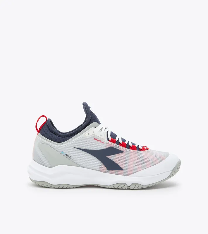 Diadora Speed Blushield Fly 4 + Ag White / Blue Corsair / Fiery Red (101.179507_D0274)