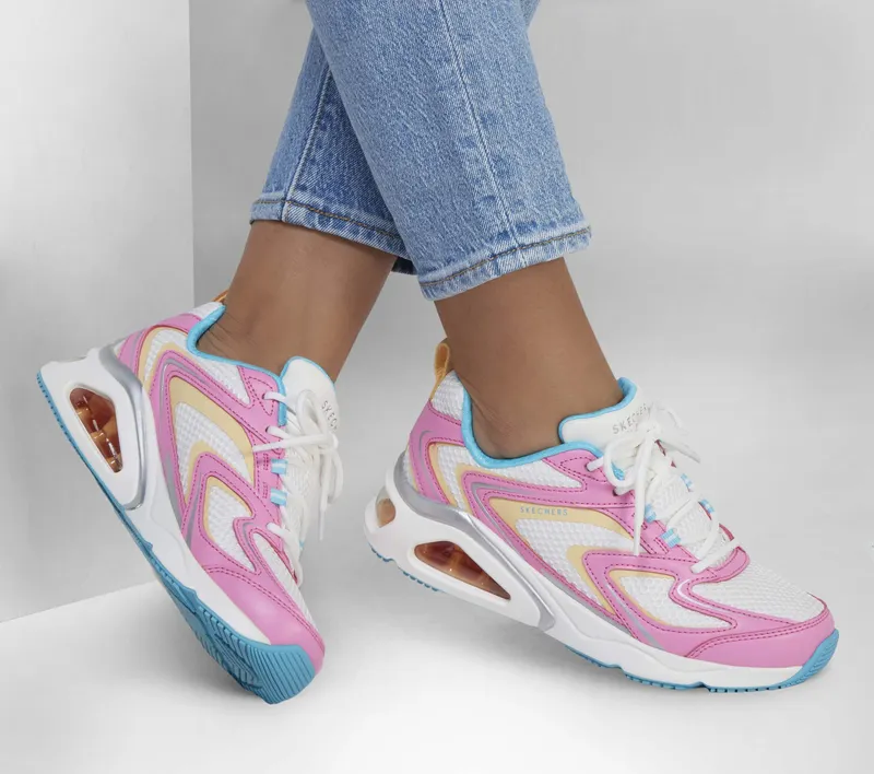 Skechers Tres-Air – Extraordin-Airy – Wit / Roze (177427-WPK)