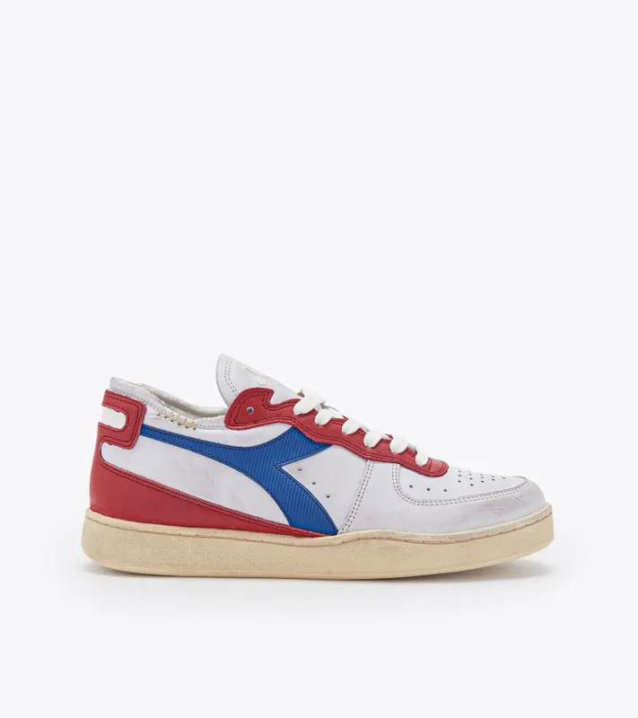 Diadora Mi Basket Row Cut White / Pompeian Red (201.176282_C1591)