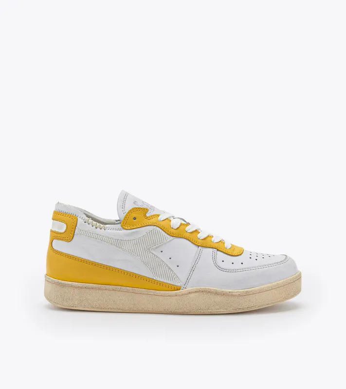 Diadora Mi Basket Row Cut White / Empire Yellow (201.176282_C9326)