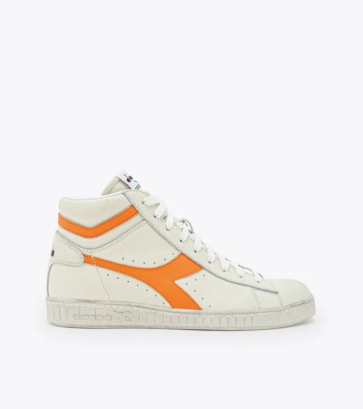 Diadora Game L High Fluo Waxed White / Orange 1575 C (501.180083_D0412)