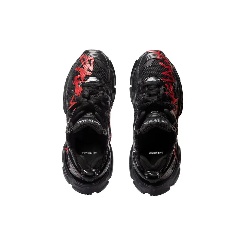 Balenciaga Runner Graffiti Trainers Black (677403W3RBQ1060)