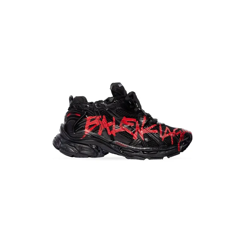 Balenciaga Runner Graffiti Trainers Black (677403W3RBQ1060)