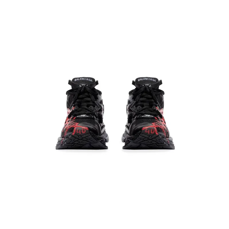 Balenciaga Runner Graffiti Trainers Black (677403W3RBQ1060)