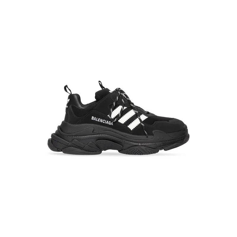 Balenciaga Balenciaga / Adidas Triple S Trainers Black (712764W2ZB21090)