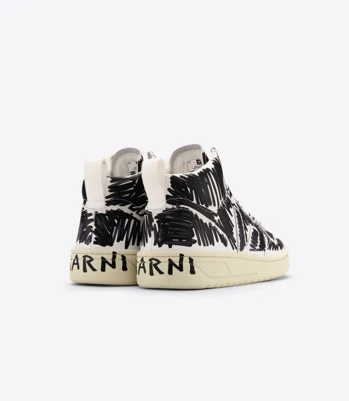 Veja V-15 LEATHER VEJA X MARNI FULL BLACK (VQ0203067A)