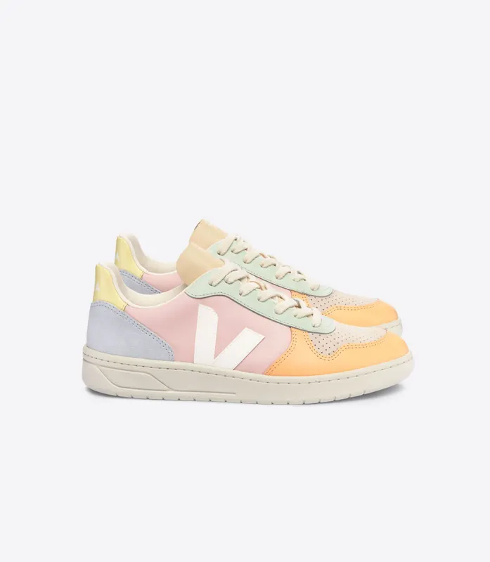 Veja V-10 LEATHER PETALE WHITE MULTICO (VX0203199A)