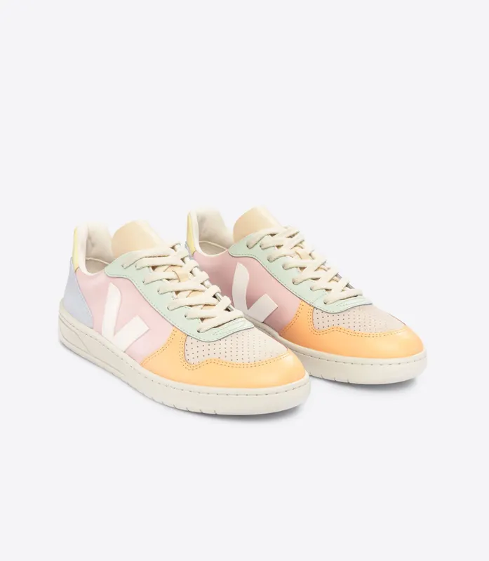 Veja V-10 LEATHER PETALE WHITE MULTICO (VX0203199A)