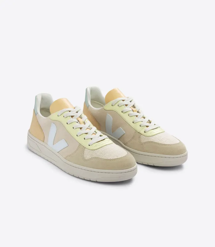 Veja V-10 SUEDE SABLE MENTHOL MULTICO (VX0303135A)