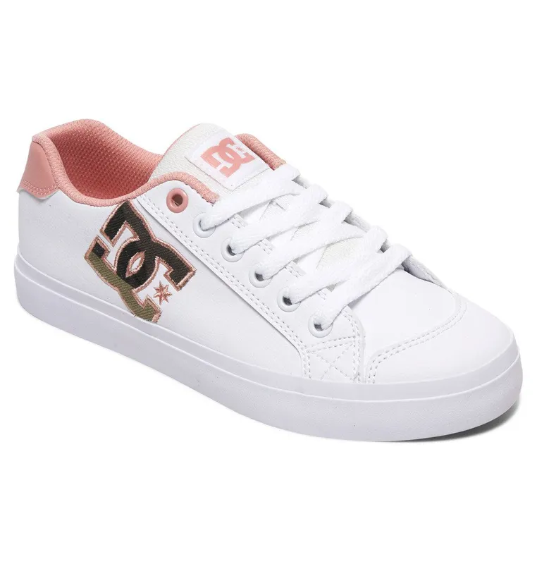 DC Shoes Chelsea Plus SE white/pink stencil (ADJS300235-WPS)