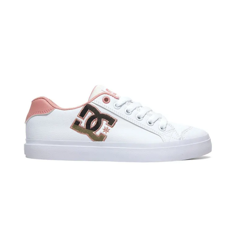 DC Shoes Chelsea Plus SE white/pink stencil (ADJS300235-WPS)